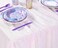QueenDream Sparkly Sequin Tablecloth Iridescent Table Cloth 50"x80" Table Overlay