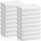 SmoothNovelty 16 Pack Microfiber Bath Towels Bulk, Simple, White