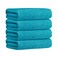 Jml Microfiber Bath Towels, 4 Pack, 30" X 60", Teal