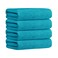 Jml Microfiber Bath Towels, 4 Pack, 30" X 60", Teal