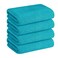 Jml Microfiber Bath Towels, 4 Pack, 30" X 60", Teal