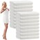 SmoothNovelty 16 Pack Microfiber Bath Towels Bulk, White, Wheat