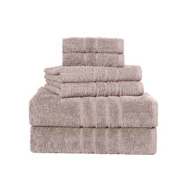 Martex Ultimate Performance 6-Piece Towel Set, Crystal Pink