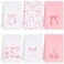 Macarrie 6 Pcs Coquette Kitchen Towels Microfiber Pink Bow Towels