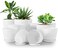 Utopia Home Plant Pots Indoor with Drainage 10 Pack Multi-Size Planters Set Spotty Grey