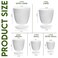 Utopia Home Plant Pots Indoor with Drainage 10 Pack Multi-Size Planters Set Spotty Grey