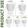 Utopia Home Plant Pots Indoor with Drainage 10 Pack Multi-Size Planters Set Spotty Grey