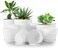 Utopia Home Plant Pots Indoor with Drainage 10 Pack Multi-Size Planters Set Spotty Grey