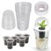 Plus tard Clear Hydroponic Nursery Pots with Humidity Domes &amp; Rrow Sponge 6-Pack