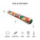 Big Joe Noodle 2 Pack No Inflation Needed Pool Float, Fruit Salad Doubled-Sided Mesh, Quick Draining Fabric, 4 Feet Jumbo