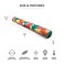 Big Joe Noodle 2 Pack No Inflation Needed Pool Float, Fruit Salad Doubled-Sided Mesh, Quick Draining Fabric, 4 Feet Jumbo