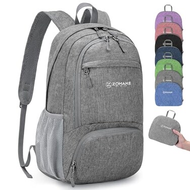Zomake Lightweight Packable Backpack, 20L Small Foldable Daypack for Hiking