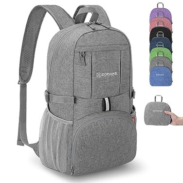 Zomake Lightweight Packable Backpack, 25L Small Foldable Daypack for Hiking