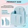 Dansydaisy 11" Mini Backpack Organizer Insert Waterproof Purse Insert Blue