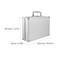 Doitool Aluminium Carrying Case, Silver, Square-Corner Design