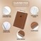 Clever Fox Password Book Keeper Notebook, Spiral-Bound Medium Brown