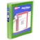 Avery Flexi-View 3 Ring Binder, 1" Round Rings, 1 Chartreuse Binder