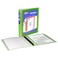 Avery Flexi-View 3 Ring Binder, 1" Round Rings, 1 Chartreuse Binder