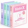 Sooez 4 Pack 3 Ring Binders 1 Inch, Sooez 1" Three Round Ring Binder with Pockets