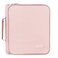 Sunee Zippered Binder Bag with Handle, 2-Inch 3-Ring O-Ring, 500-Sheet Capacity, Includes Zip Pocket, 5-TAB Expanding File Folder, Multi-Pocket Organizer Binder for Middle School, Pink Lotus