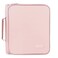 Sunee Zippered Binder Bag with Handle, 2-Inch 3-Ring O-Ring, 500-Sheet Capacity, Includes Zip Pocket, 5-TAB Expanding File Folder, Multi-Pocket Organizer Binder for Middle School, Pink Lotus