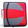 Case it Case-It Dual Binder 1.5" D-Rings 600-Sheet Dual-101 Fire Engine Red