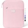 Sooez Zipper Binder Bag, 1 Inch Binders 3 Ring O-Ring, 5-TAB Divider Folder