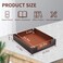 Rhcsz Pu Leather 1-Layer Stackable Office File Document Tray Case Rack Paper Letter Tray Desk File Document Organizer Holder (Coffee)