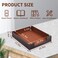 Rhcsz Pu Leather 1-Layer Stackable Office File Document Tray Case Rack Paper Letter Tray Desk File Document Organizer Holder (Coffee)