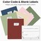 Sooez 7Pack Folders with Pockets, Plastic Pocket Folders with Extra Labels