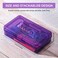 Leelosp 12 Pack Pencil Boxes Bulk, Large Plastic Case, Purple