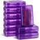 Leelosp 12 Pack Pencil Boxes Bulk, Large Plastic Case, Purple