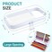 Sanwuta 4 Pcs Clear Hard Shell Zipper Case Plastic Case, White