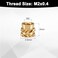 Uxcell 50PCS M2 Threaded Inserts Brass Heat Set Insert M2X3Mm, Od 3.5mm Knurled Insert Nuts, 3D Printing Brass Nuts Female Threaded Inserts Nuts