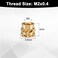 Uxcell 50PCS M2 Threaded Inserts Brass Heat Set Insert M2X3Mm, Od 3.5mm Knurled Insert Nuts, 3D Printing Brass Nuts Female Threaded Inserts Nuts