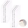 Salbsever A-Z 26 White Letters Tabs Sticky Alphabet Tabs, 260 Pcs Self Adhesive Page Tabs Alphabetical Tabs Indexes for Books, Dictionary, Notes, File (10 Sheets)