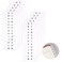 Salbsever A-Z 26 White Letters Tabs Sticky Alphabet Tabs, 260 Pcs Self Adhesive Page Tabs Alphabetical Tabs Indexes for Books, Dictionary, Notes, File (10 Sheets)