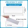 Meanplan 200 Pcs Label Holder Self Adhesive Clear Pocket Bulk 3X2 Inch