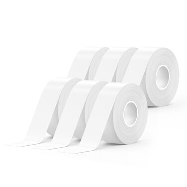 Supvan E-Series Continuous Label, 6 Packs, 0.59'' W 19.7' L, White