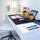 SameTech 20 Pack Adhesive Silicone Pen Holders Blue Stick-on Pencil and Marker Clips