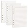 MultiBey 3-Pack A5 Refill Paper Planner Insert for A5 Binder, 100GSM Thick