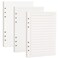 MultiBey 3-Pack A5 Refill Paper Planner Insert for A5 Binder, 100GSM Thick