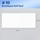 Sunee 10 Security-Tinted Self Seal Envelopes 500 Pack White Windowless Mailing Envelopes, 24LB Printer Friendly for Business, Home &amp; Office Use (4-1/8 X 9-1/2")