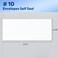Sunee 10 Security-Tinted Self Seal Envelopes 500 Pack White Windowless Mailing Envelopes, 24LB Printer Friendly for Business, Home &amp; Office Use (4-1/8 X 9-1/2")