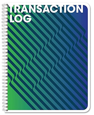 BookFactory Transaction Log Book, Wire-O, 100 Pages