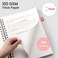 Emshoi Lined Spiral Journal Notebook, 300 Pages, A4 Size (8.2'' X 11.2'')