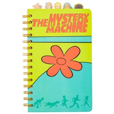 Silver Buffalo Scooby-Doo Spiral Notebook with Character Tabs, 8" X 5