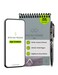 Rocketbook Mini Reusable Smart Notepad, Dotted Pages, 3.5x5.5, Gray