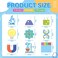 Geyee 18 Pads Funny Science Sticky Notes Back to School Essential Student