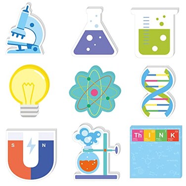Geyee 18 Pads Funny Science Sticky Notes Back to School Essential Student